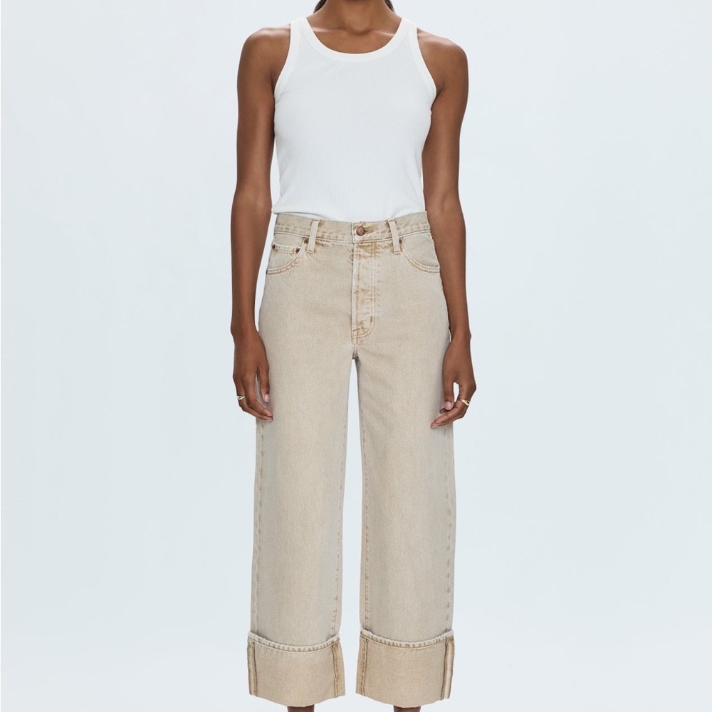 Pistola Ryder High Rise Cuff Jean - NWT - Oat- Size 27